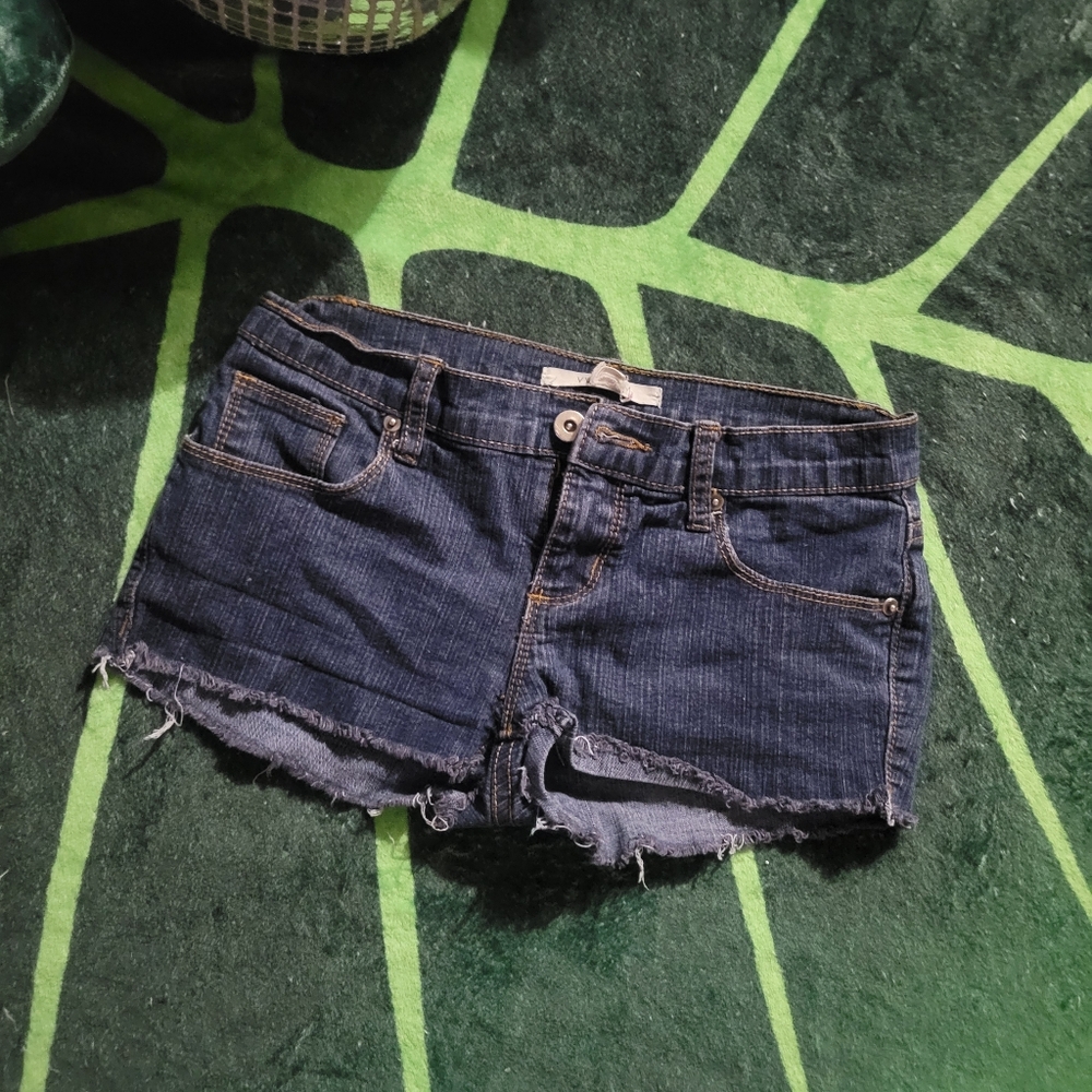 Dark Blue Denim Shorts